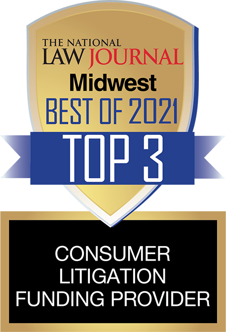 The National Law Journal Midwest Best of 2020 Top 3 Consumer Litigation Funding Provider